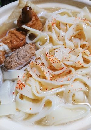 夜食に。きしめんo(^o^)o-レシピのメイン写真