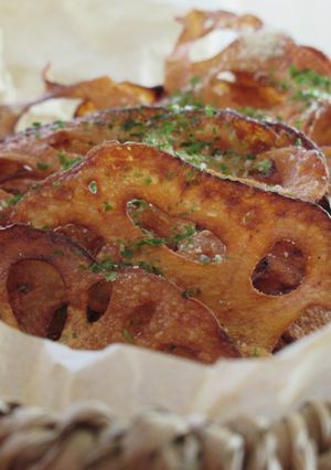 カリカリ！れんこん青海苔チーズチップス-レシピのメイン写真