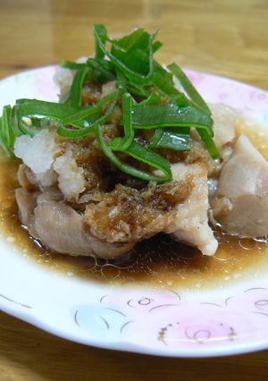 レンジで簡単!!茹で鶏のおろしポン酢-レシピのメイン写真