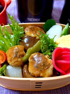 れんこん入りシャキシャキッ黒酢肉団子♪♪-レシピのメイン写真