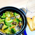 缶詰で!サンマときのこのアヒージョ