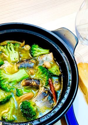 缶詰で！サンマときのこのアヒージョ-レシピのメイン写真