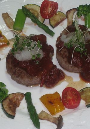 ちょっとおしゃれにハンバーグ♪-レシピのメイン写真