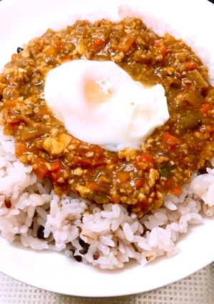 お吸い物も合う♡和風キーマカレー-レシピのメイン写真