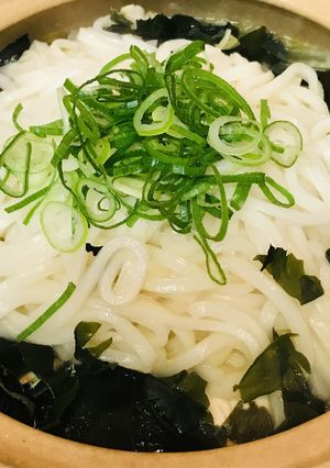 鶏肉と白菜&わかめうどん鍋-レシピのメイン写真