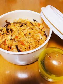 ガチャ?温泉玉子付き!ビビンバ弁当-レシピのメイン写真