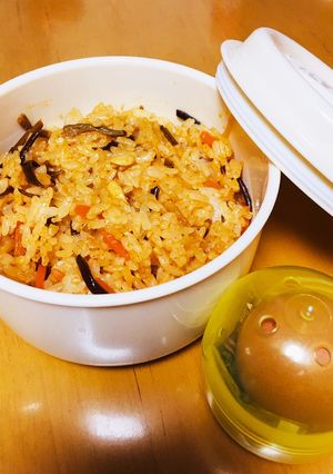 ガチャ？温泉玉子付き！ビビンバ弁当-レシピのメイン写真