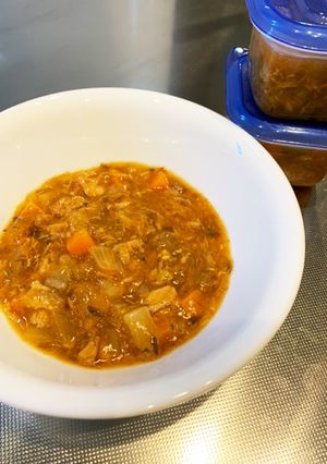 １歳　スプーン練習中　サバ缶のおかず-レシピのメイン写真