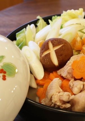 鶏と蜜柑のあったかお鍋-レシピのメイン写真