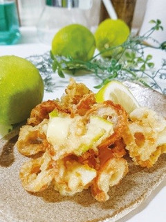 レモンと竹輪のチーズかき揚げ-レシピのメイン写真