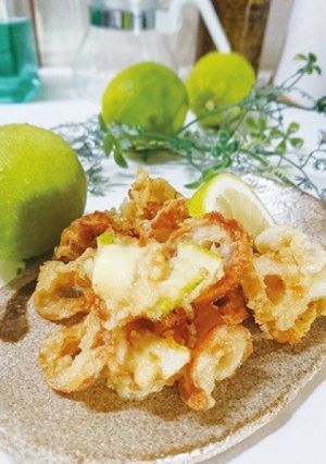 レモンと竹輪のチーズかき揚げ-レシピのメイン写真