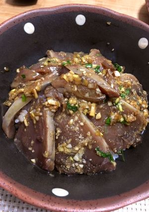 生カツオのネギニンニク醤油漬け丼-レシピのメイン写真