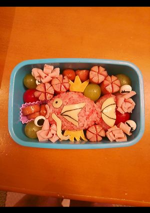 ポケモン　コイキング　キャラ弁-レシピのメイン写真