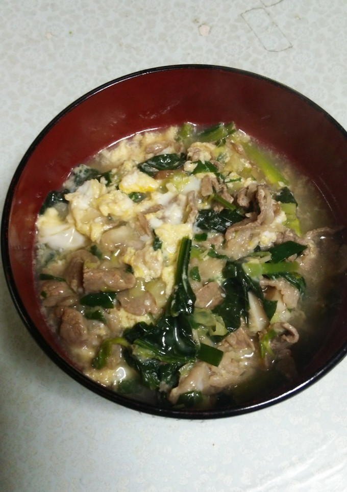 牛肉と野菜のたまごとじ丼-レシピのメイン写真