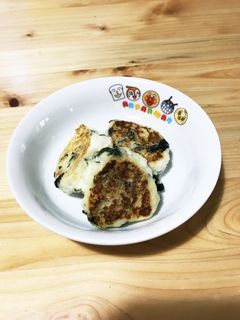つかみ食べにも☆はんぺん豆腐の落とし焼き-レシピのメイン写真