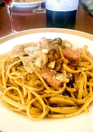 ポルチーニ茸を出汁とした美味しいパスタ✨-レシピのメイン写真