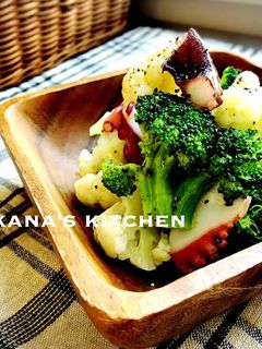ブロッコリー☆カリフラワー☆蛸の梅マリネ-レシピのメイン写真