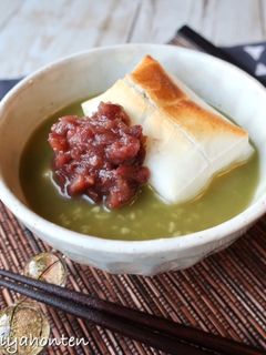 抹茶あま酒餅ぜんざい-レシピのメイン写真