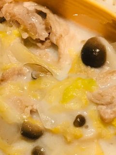 白菜と豚肉のクリーム煮-レシピのメイン写真