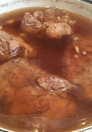 牛(塊肉) 肉の下茹で-レシピのメイン写真