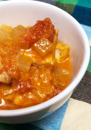 厚揚げでカサ増し♫トマトクリームシチュー-レシピのメイン写真
