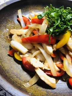 鶏胸肉とパプリカの中華炒め♡豆豉醬-レシピのメイン写真