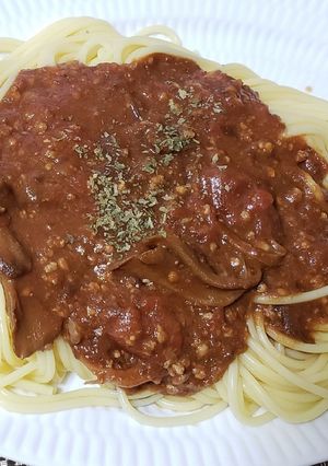 ビーフシチューの残りでミートソース-レシピのメイン写真