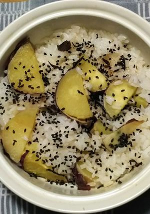 ひとりご飯☘焼き芋のまぜご飯-レシピのメイン写真