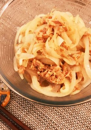 体ポカポカ！温玉ねぎとツナの生姜味噌和え-レシピのメイン写真