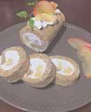 スクエア型で！紅茶とりんごのロールケーキ