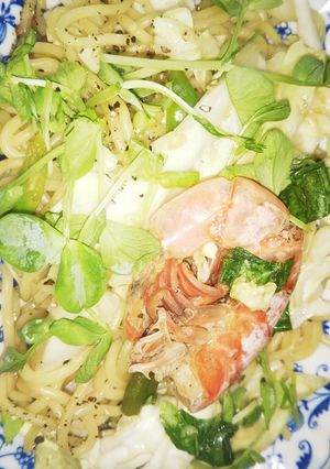 エビ焼そば・無油（血管ダイエット1449-レシピのメイン写真