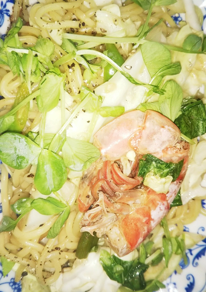 エビ焼そば・無油（血管ダイエット1449-レシピのメイン写真