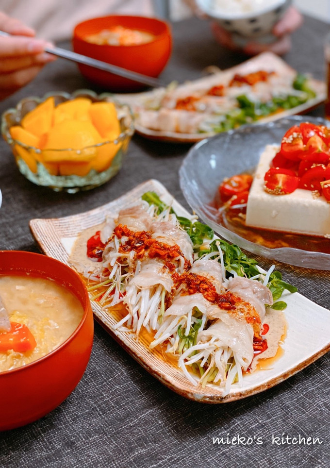 レンジで5分☆もやしと豆苗の豚肉巻き-レシピのメイン写真