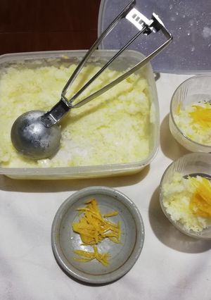 ゆずシャーベット-レシピのメイン写真