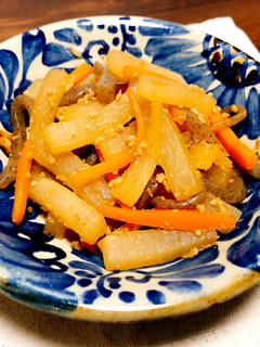 大根炒め きんぴら大根 ダイエットレシピ-レシピのメイン写真