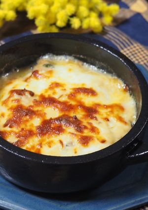 牡蠣とほうれん草の味噌クリームグラタン-レシピのメイン写真