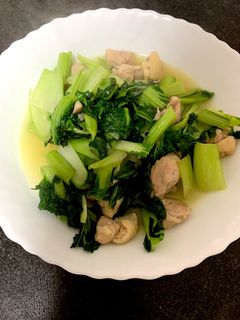 ターサイと鶏モモの炒め煮-レシピのメイン写真
