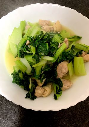 ターサイと鶏モモの炒め煮-レシピのメイン写真