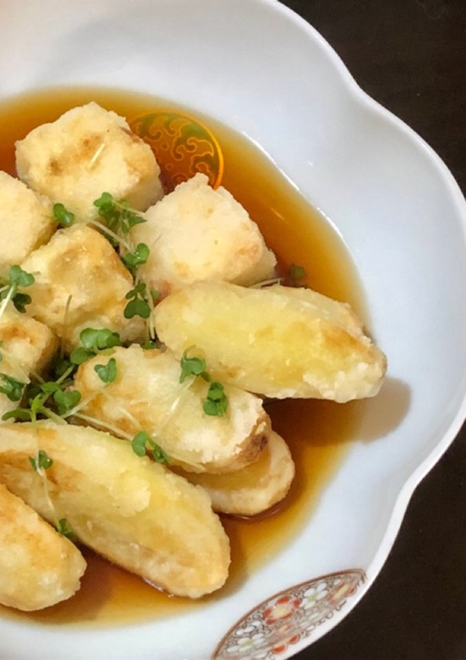 揚げ出し豆腐と揚げ出しじゃがいも-レシピのメイン写真