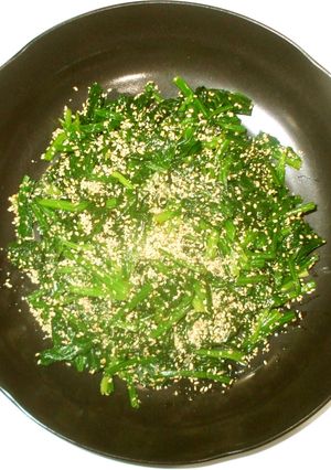 ほうれん草のごまあえ♪簡単オリゴ糖で-レシピのメイン写真