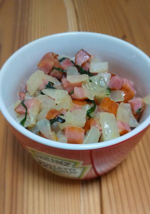 ウインナーと玉ねぎの大葉チーズ炒め-レシピのメイン写真