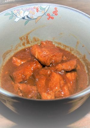 簡単にできる豚バラ肉の味噌煮-レシピのメイン写真