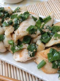 しっとりやわらか♪ 鶏むねのねぎ塩炒め-レシピのメイン写真
