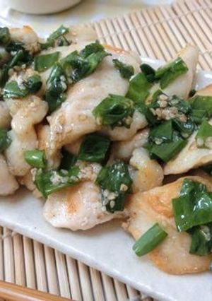 しっとりやわらか♪　鶏むねのねぎ塩炒め-レシピのメイン写真