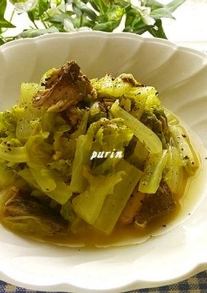 白菜とサバ缶のカレー蒸し-レシピのメイン写真