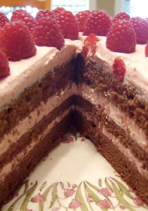 ラズベリー・チョコレートケーキ-レシピのメイン写真