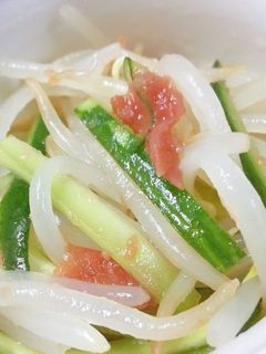 もやしときゅうりの梅肉和え-レシピのメイン写真