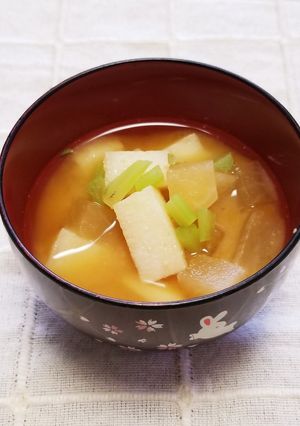 ☆大根・長芋のコロコロ味噌汁☆-レシピのメイン写真