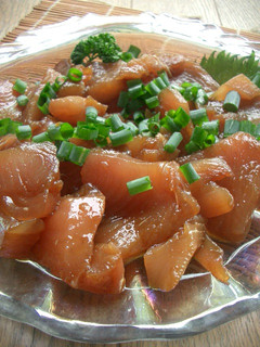 お刺身のにんにく醤油漬け-レシピのメイン写真