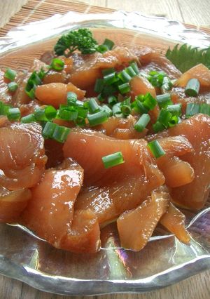 お刺身のにんにく醤油漬け-レシピのメイン写真